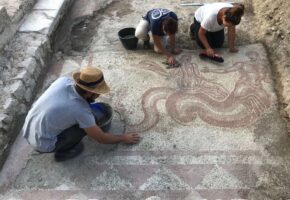 Astonishing 2,000-Year-Old Mosaic Of Roman Sea God Unearthed