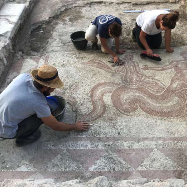 Astonishing 2,000-Year-Old Mosaic Of Roman Sea God Unearthed